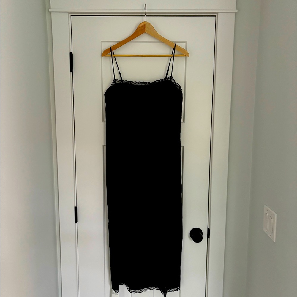 Lace trimmed slip dress from Abercrombie with tags.